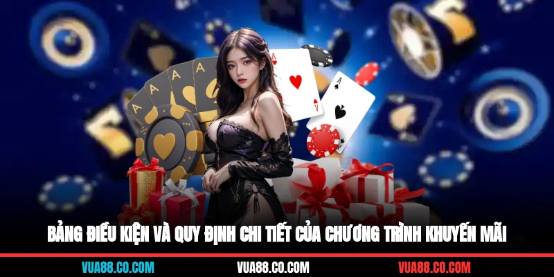 Bảng điều kiện và quy định chi tiết của chương trình khuyến mãi